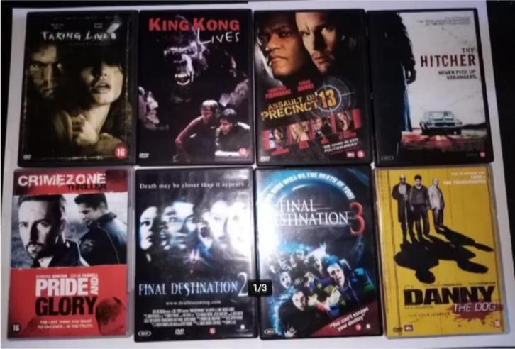 41 dvd's met allerhande films 16+ , 2€/stuk, Cd's en Dvd's, Dvd's | Actie, Gebruikt, Actie, Vanaf 16 jaar, Ophalen of Verzenden