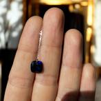 Oorbellen 18k wit goud, Hangers, Blauw, Ophalen of Verzenden, Zo goed als nieuw