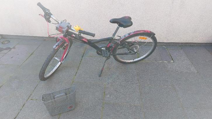 Decathlon meisjesfiets Poply 500, Fietsen en Brommers, Fietsen | Meisjes, Gebruikt, 24 inch, Versnellingen, Ophalen