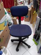 blauwe bureaustoel, Blauw, Gebruikt, Ophalen of Verzenden, Bureaustoel