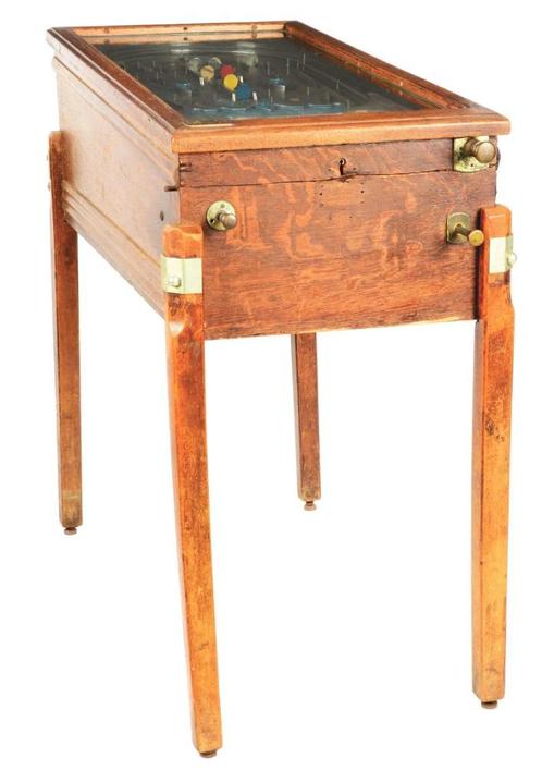 Turnier Wood-Legged Early Pinball Machine, Collections, Machines | Flipper (jeu), Utilisé, Mécanique, Autres marques, Enlèvement ou Envoi