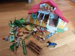 playmobil - Manege + paarden 4190, Ophalen of Verzenden, Zo goed als nieuw, Complete set