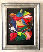 kleurrijke compositie ca. 1980 - Gerda Peiser, Antiek en Kunst, Ophalen of Verzenden