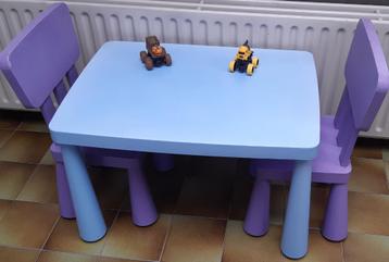Kindertafel en stoelen Mammut beschikbaar voor biedingen