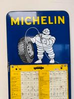 MICHELIN emaille reclamebord 1958, Verzamelen, Ophalen of Verzenden, Gebruikt, Reclamebord