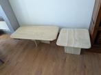 salon tafel in Travertin, Huis en Inrichting, Tafels | Salontafels, Ophalen, Overige materialen, Gebruikt, 50 tot 100 cm