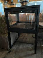 Unieke 4-Zijdige Glazen Openhaard – Eyecatcher, Ophalen, Zo goed als nieuw