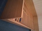 1 persoonsbed met lattoflex, Huis en Inrichting, Slaapkamer | Bedden, Ophalen, Gebruikt, Eenpersoons, Hout