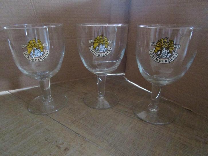 oude bierglazen ( 2 ), Collections, Marques de bière, Comme neuf, Verre ou Verres, Autres marques, Enlèvement ou Envoi