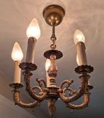 Vintage koperen kroonluchter, Huis en Inrichting, Lampen | Kroonluchters, Ophalen of Verzenden, Zo goed als nieuw, Metaal