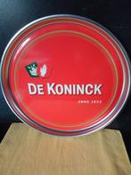 De Koninck metalen dienblad dia.41cm, Collections, Marques de bière, Panneau, Plaque ou Plaquette publicitaire, Utilisé, Enlèvement ou Envoi