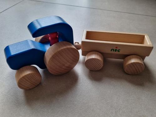 Houten speelgoed: tractor, xylofoon en telraam, Kinderen en Baby's, Speelgoed | Houten speelgoed, Zo goed als nieuw, Duw- of Trekspeelgoed