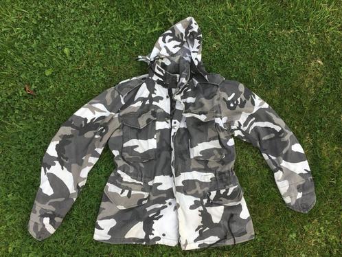 US army - sneeuw camouflage jas, met kap, ook NATO, Collections, Objets militaires | Général, Armée de terre, Enlèvement ou Envoi