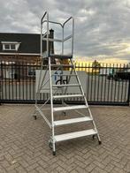 Zarges 41976 verrijdbare platformtrap 8-treeds 1.92 ZGAN, Ophalen, Zo goed als nieuw, Trap, 2 tot 4 meter