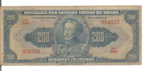 Brasil 200 Cruzeiros 1943 P139a Série 210A (1st print) VF+ ., Postzegels en Munten, Bankbiljetten | Amerika, Los biljet, Zuid-Amerika