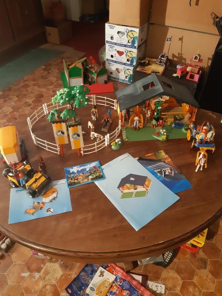 Playmobil Stable - Ponyclub + Busje + Trekhaak 89€, Kinderen en Baby's, Speelgoed | Playmobil, Zo goed als nieuw, Complete set