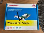 US ROBOTICS Wireless PCI adapter, Computers en Software, Ophalen of Verzenden, Zo goed als nieuw, Intern