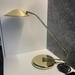 Goudkleurige bureaulamp, Gebruikt, 50 tot 75 cm, Ophalen of Verzenden, Metaal