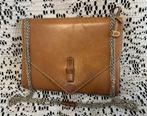 DELVAUX vintage fawn leren tas, Ophalen of Verzenden, Leer