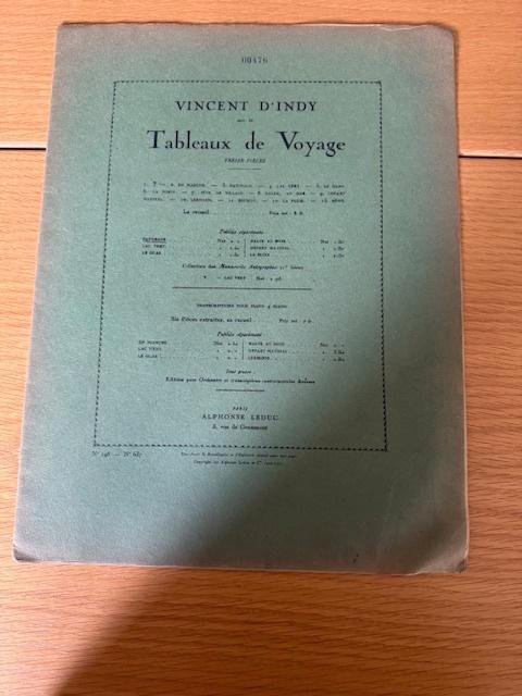 Vincent d'Indy —  Tableaux de voyage n 3 : Pâturage, Musique & Instruments, Partitions, Utilisé, Artiste ou Compositeur, Classique