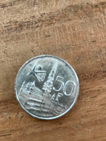 Munt 50 frank 1958 beschikbaar voor biedingen