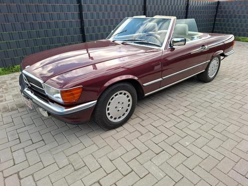 Mercedes 560SL 66.000 mijl 1986 Europees, Autos, Mercedes-Benz, Entreprise, SL, Essence, Cabriolet, 2 portes, Automatique, Rouge