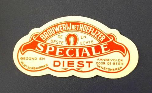 bieretiket "Speciale Diest" - Brouwerij het Hoefijzer, Verzamelen, Biermerken, Nieuw, Ophalen of Verzenden