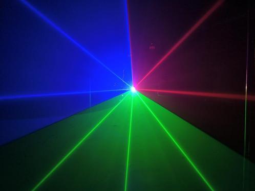Nieuwe First Class 16W Fullcolor dpss Laser 50kpps, Ilda, Dm, Muziek en Instrumenten, Licht en Laser, Nieuw, Licht, Geluidgestuurd