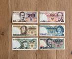 6 biljetten - Poolse Zloty, Postzegels en Munten, Verzenden