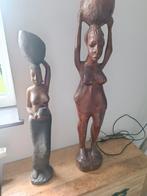 Afrikaanse hout sculpturen, Antiek en Kunst, Kunst | Beelden en Houtsnijwerken, Ophalen of Verzenden