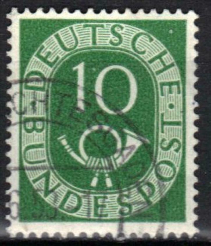 Duitsland Bundespost 1951-1952 - Yvert 14 - Posthoorn (ST), Postzegels en Munten, Postzegels | Europa | Duitsland, Gestempeld