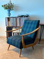 Vintage jaren 50 fauteuil (2x), Huis en Inrichting, Fauteuils, Ophalen, Hout, Gebruikt, 75 tot 100 cm