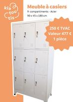 Armoire à casiers 9 compartiments, en acier, état d'occasion, Enlèvement, Utilisé