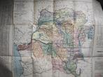 Carte Congo Belge 1930  administrative voies communication, Gelezen, Verzenden, Landkaart, 1800 tot 2000