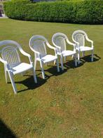 4 plastic tuinstoelen Hartmann, Tuin en Terras, Tuinstoelen, Ophalen, Gebruikt, Plastic, Stapelbaar