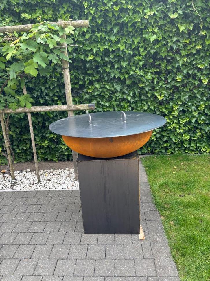 Plancha, BBQ, Vuurschaal, Tuin en Terras, Houtskoolbarbecues, Nieuw, Ophalen