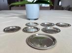 Zilveren onderzetters / Zilver / Verzilverd / Vintage / 1970, Ophalen of Verzenden