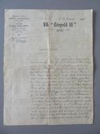 Co Belgo Argentine SS Leopold II 1912 Santa Fé brief moeder, Verzamelen, Verzenden, Zo goed als nieuw, Motorboot, Kaart, Foto of Prent