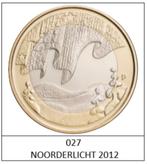 5 euros Finlande 2012 AURORES BORÉALES, 5 euros, Finlande, Enlèvement ou Envoi