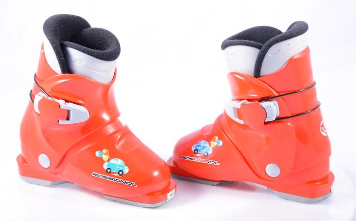25 26 EU kinder skischoenen ROSSIGNOL R18 car, RED, Sport en Fitness, Skiën en Langlaufen, Gebruikt, Schoenen, Ski, Rossignol
