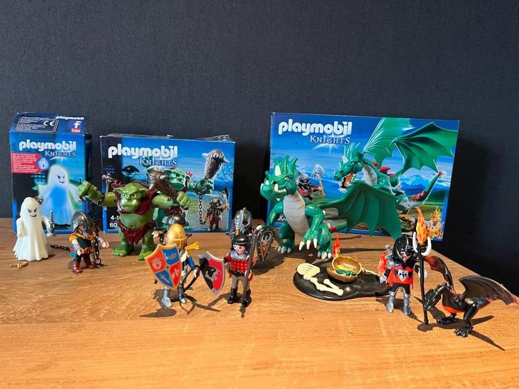 Playmobil KNIGHTS Ridders, kasteeldraak, trol - Sinttip!, Kinderen en Baby's, Speelgoed | Playmobil, Zo goed als nieuw, Complete set