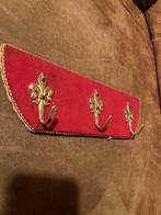 Vintage rode kapstok, Huis en Inrichting, Woonaccessoires | Kapstokken, Wandkapstok, Gebruikt, Ophalen of Verzenden, Minder dan 100 cm