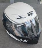 AGV compact white/gunmetal, Motoren, Kleding | Motorhelmen, Ophalen, S, AGV