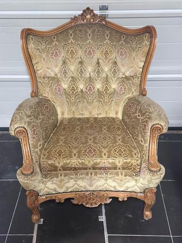 fauteuil ancien 1 place, Enlèvement, Utilisé, Tissus