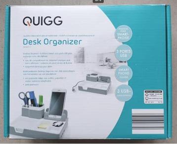 Desk organiser quigg 3 Usb poorten beschikbaar voor biedingen