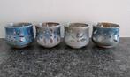 4 prachtige keramische theelichthouders, Enlèvement ou Envoi