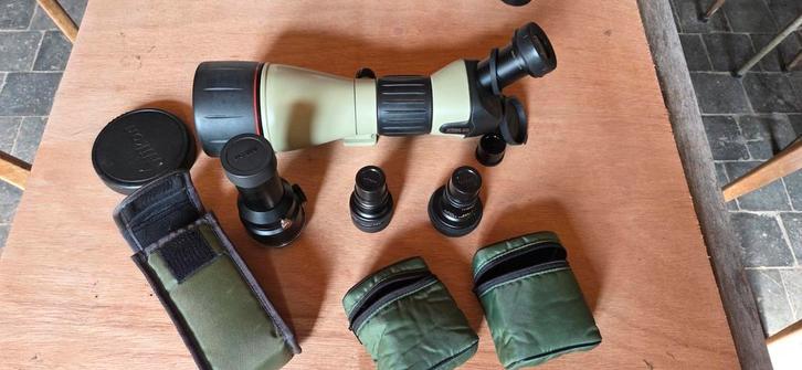 Nikon fieldscope Ed 82 met extra oculairs, Audio, Tv en Foto, Optische apparatuur | Telescopen, Ophalen