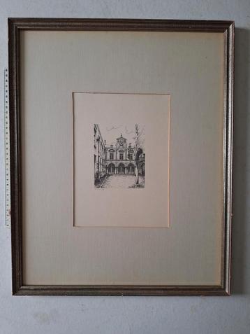 prent Hotel Delbeke Keizerstraat Wim Van Kuyck 1984 beschikbaar voor biedingen