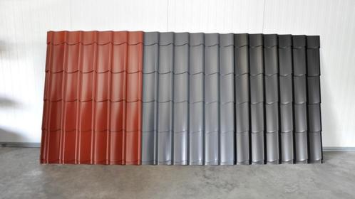 Dakpanplaten/dakpanprofielplaten, kleur rood zwart en grijs, Bricolage & Construction, Plaques & Panneaux, Neuf, Autres matériaux