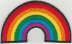 Regenboog vlag stoffen opstrijk patch embleem #2, Collections, Vêtements & Patrons, Envoi, Neuf